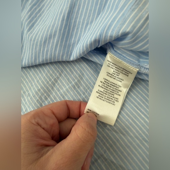 Anthropologie Maeve Patch Pocket Crop Buttondown Shirt - Picture 11 of 13